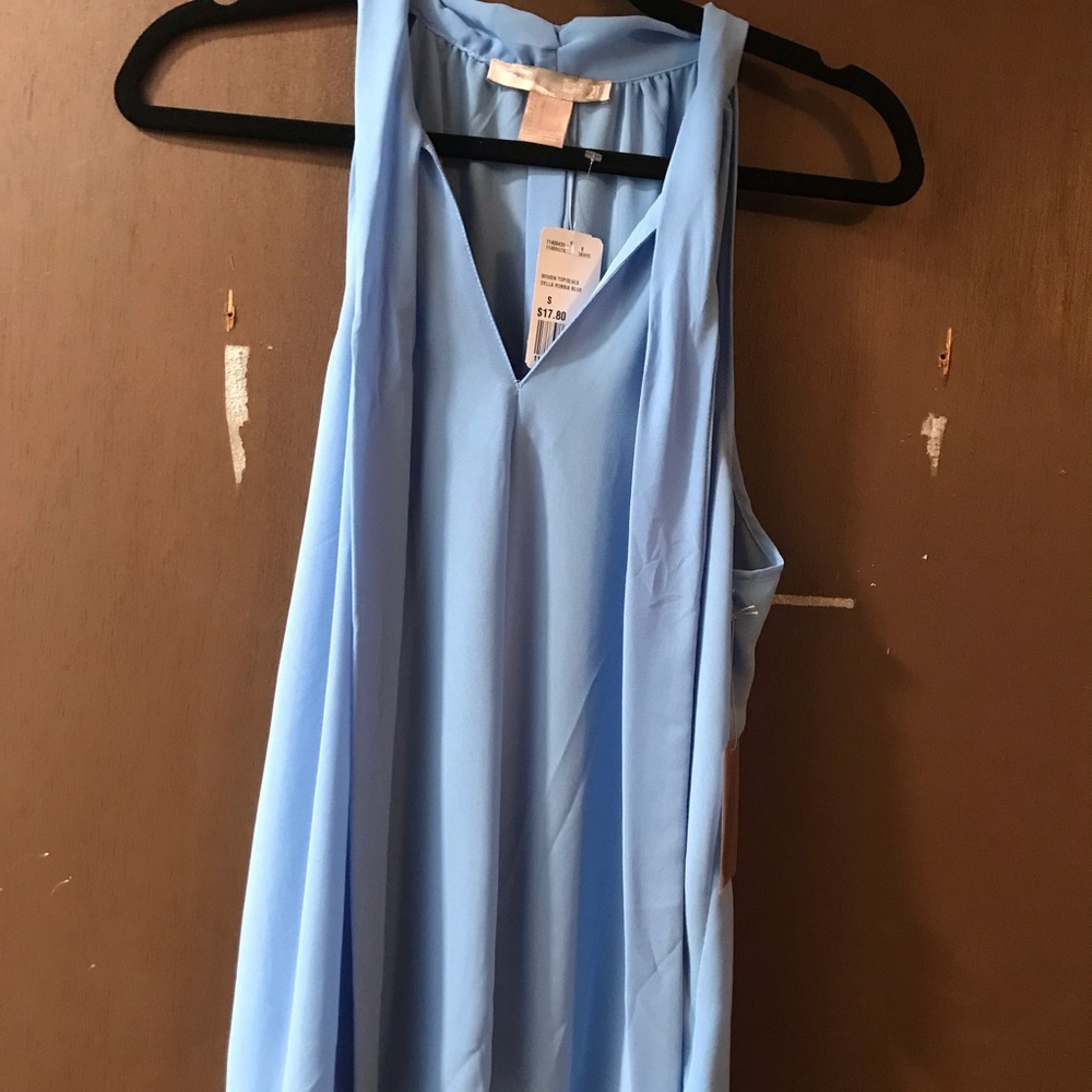 Forever 21 baby blue blouse